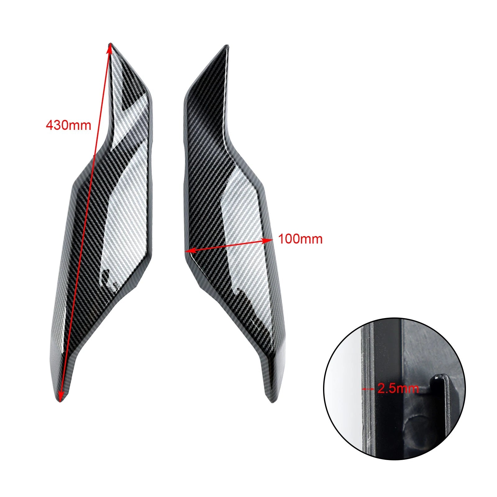 Rear Tail Side Seat Fairing Panel for Yamaha Tracer 900/GT (2018–2020) Carbon