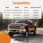 2X Front Suspension Lower Control Arms for Silverado Sierra 2500 HD (2011-2019)
