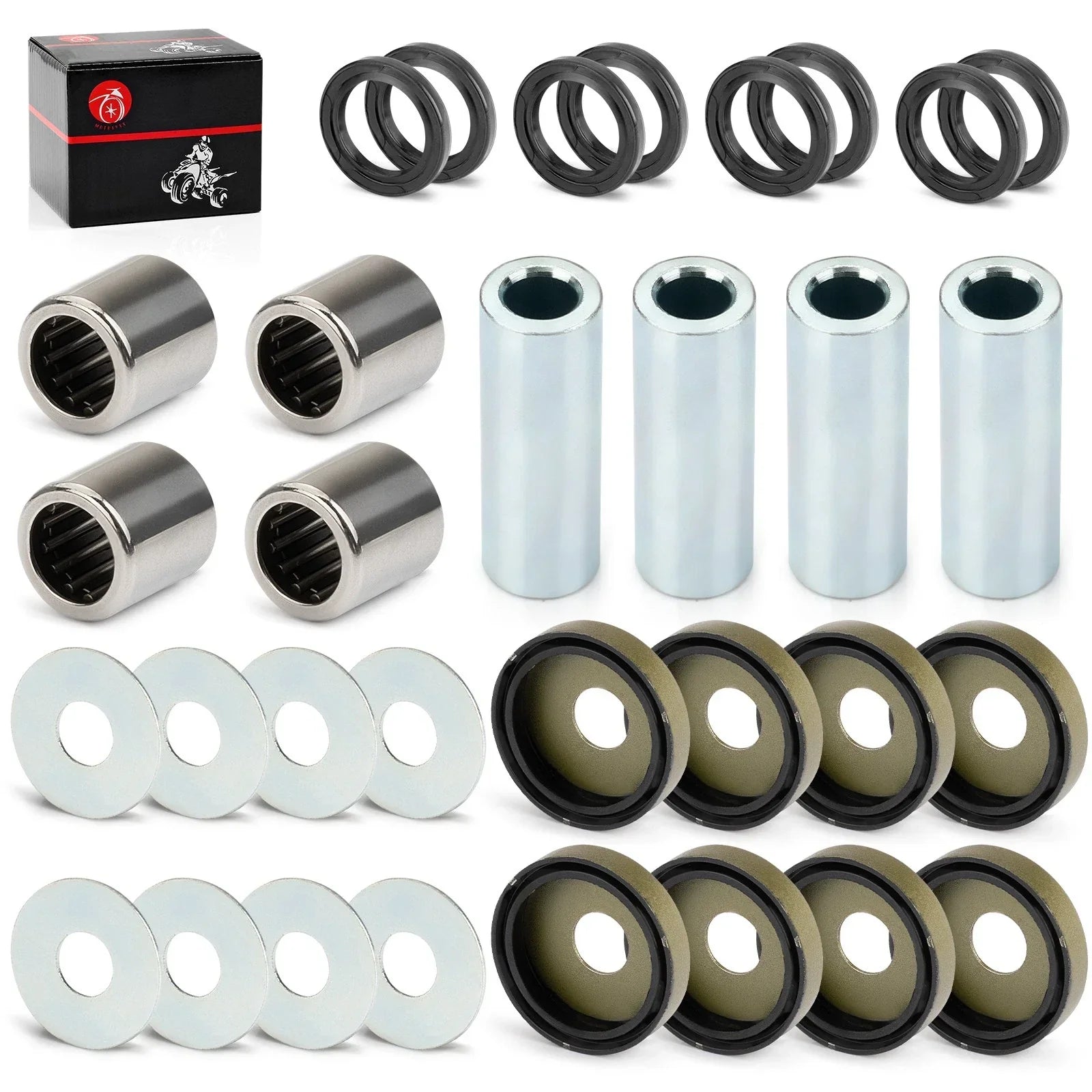 Front Lower A-Arm Bushing Shaft Seal Kit for Arctic Cat 400 DVX (2004–2008)