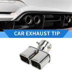 Dual Exhaust Tip for Toyota Prado GDJ/TRJ150 (2018–2023) - Silver Tone