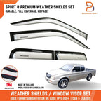Visor Shield Wind Deflector for Mitsubishi Triton MK (1997-2005)