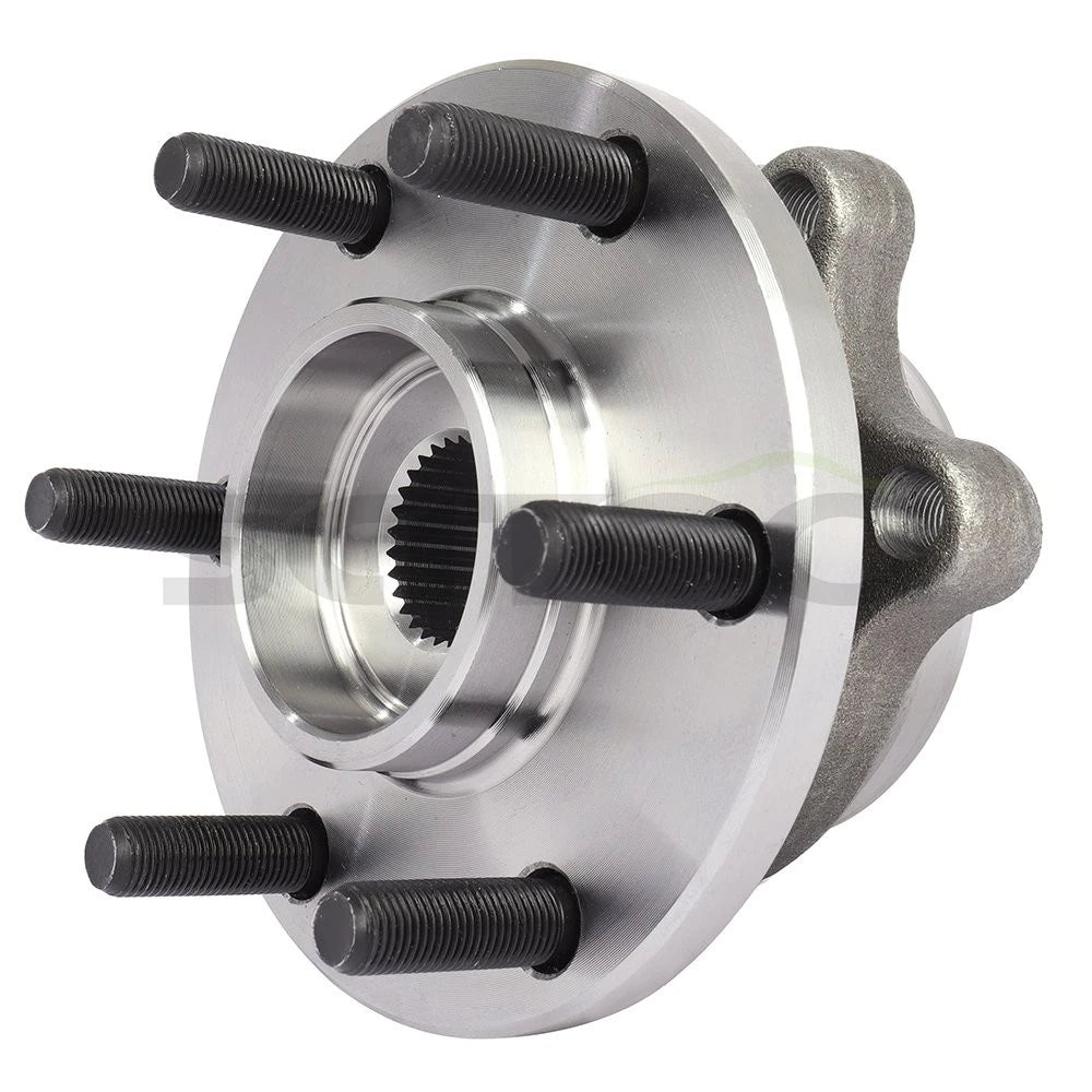 2X Front Wheel Hub Bearing Assembly for Nissan Frontier (2005–2019) 4WD, 6 Bolts