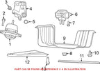 OEM Engine Mount Bracket for Dodge Durango, Jeep Grand Cherokee
