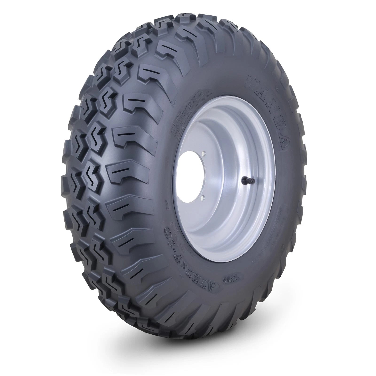 WANDA ATV Tire & Wheel Set of 4 for ATV 22X7-10 4x110mm PCD 2+3 Offset