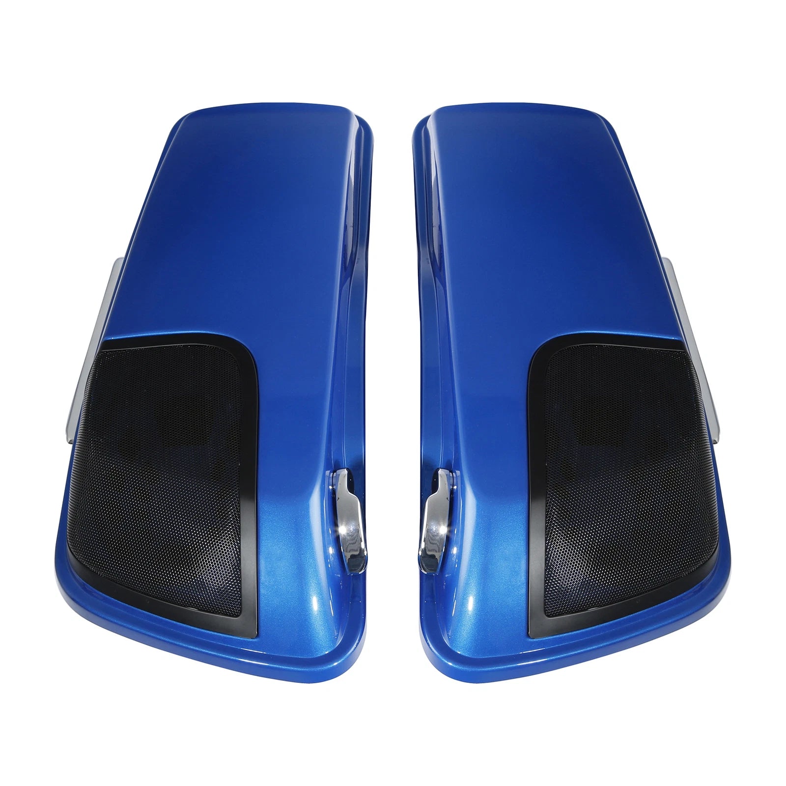 Hard Saddlebags Speaker Lids for Harley Touring (2014–Present) Electric Blue