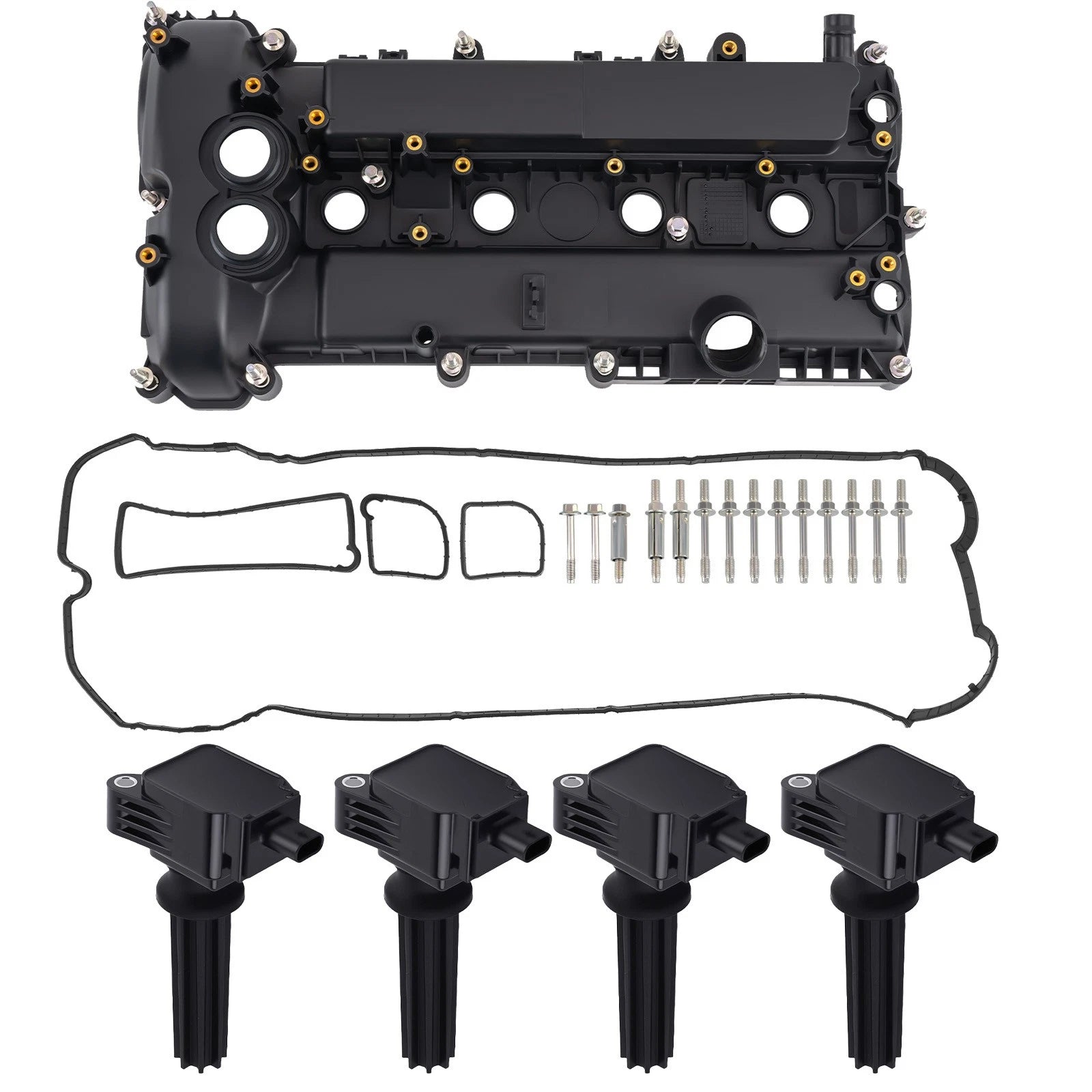 Engine Valve Cover + Coils for Ford Edge Fusion Taurus 2.0L (2012–2020) LR056035