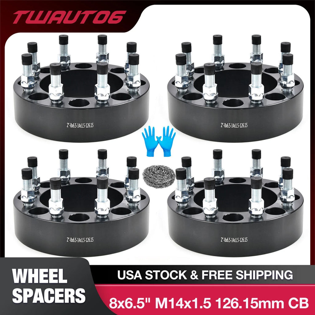 2" Wheel Spacers for Dodge Ram 2500 3500 (2009–2018) 8x6.5 14x1.5 Studs