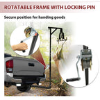 Hitch-Mounted Deer Hoist with Winch for Truck (Universal Fit)
