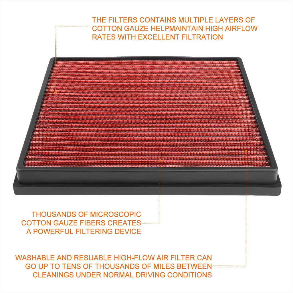 Reusable Hi-Flow Air Filter for Chevy Cruze/Buick Verano (2011–2015)