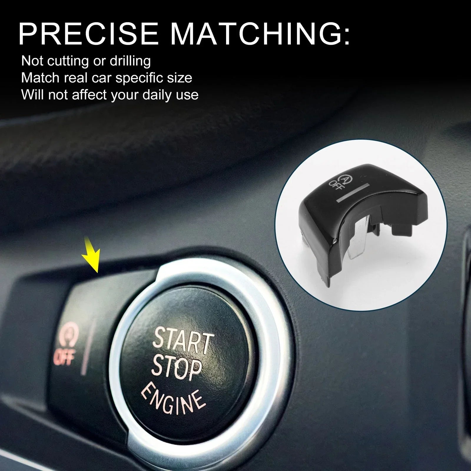 Central Control A Off Button for BMW X3 F25 X4 F26 X5 F15 F85 X6 F16 F86 Black