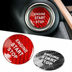 2X Carbon Fiber Engine Start Stop Button Cover for Lexus IS ES GS NX RX LX