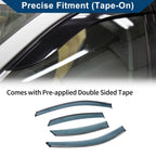 Set of 4 Window Deflectors for Ford Focus Sedan (2008–2011)