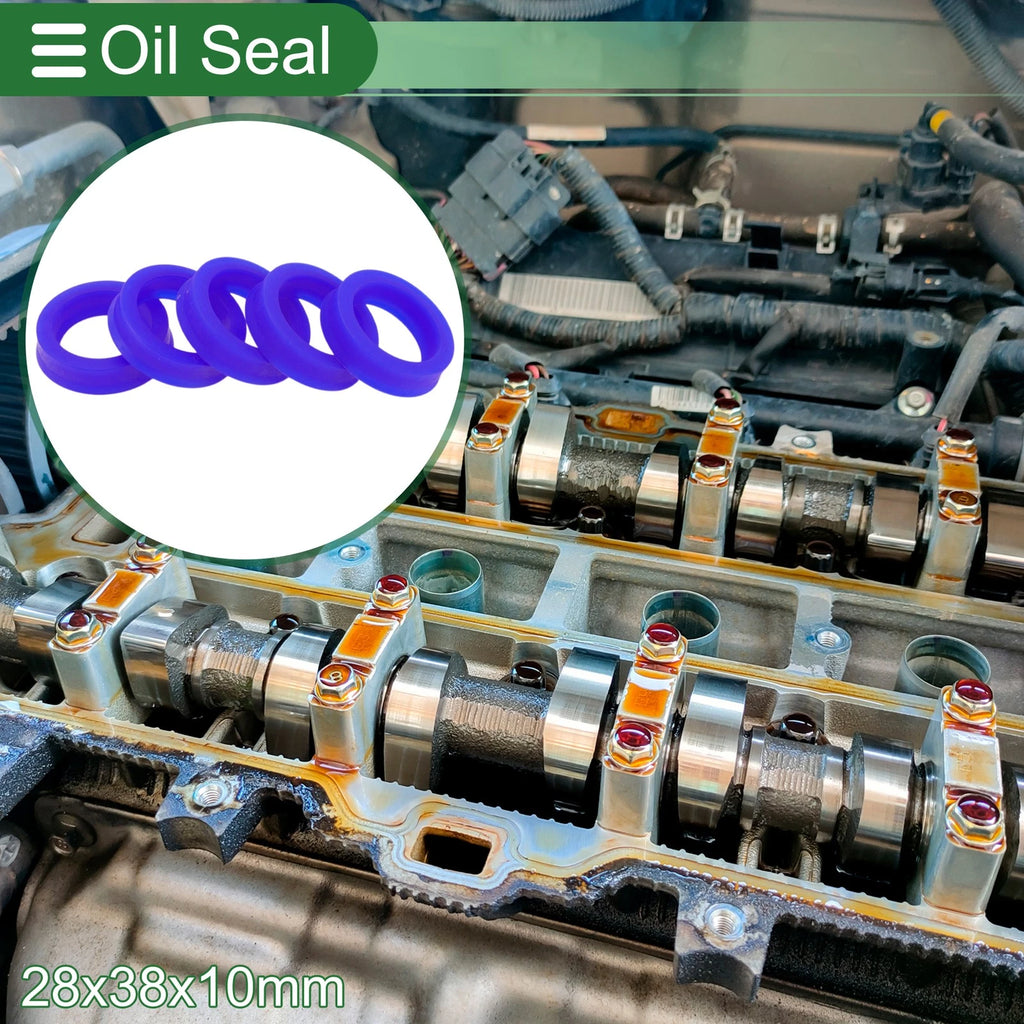 Set of 5 Oil Seal Rotary Shaft Seal 28x38x10mm High Pressure