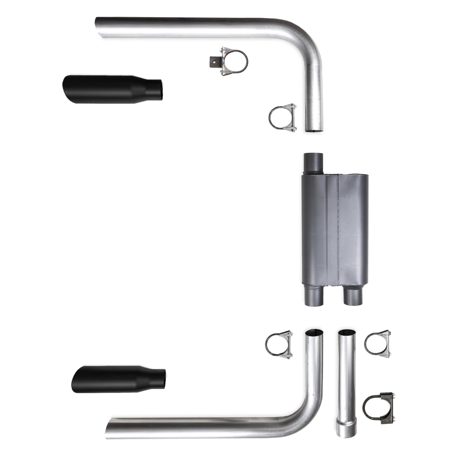 Exhaust System with Chambered Muffler for Camaro Firebird (1982–1992)
