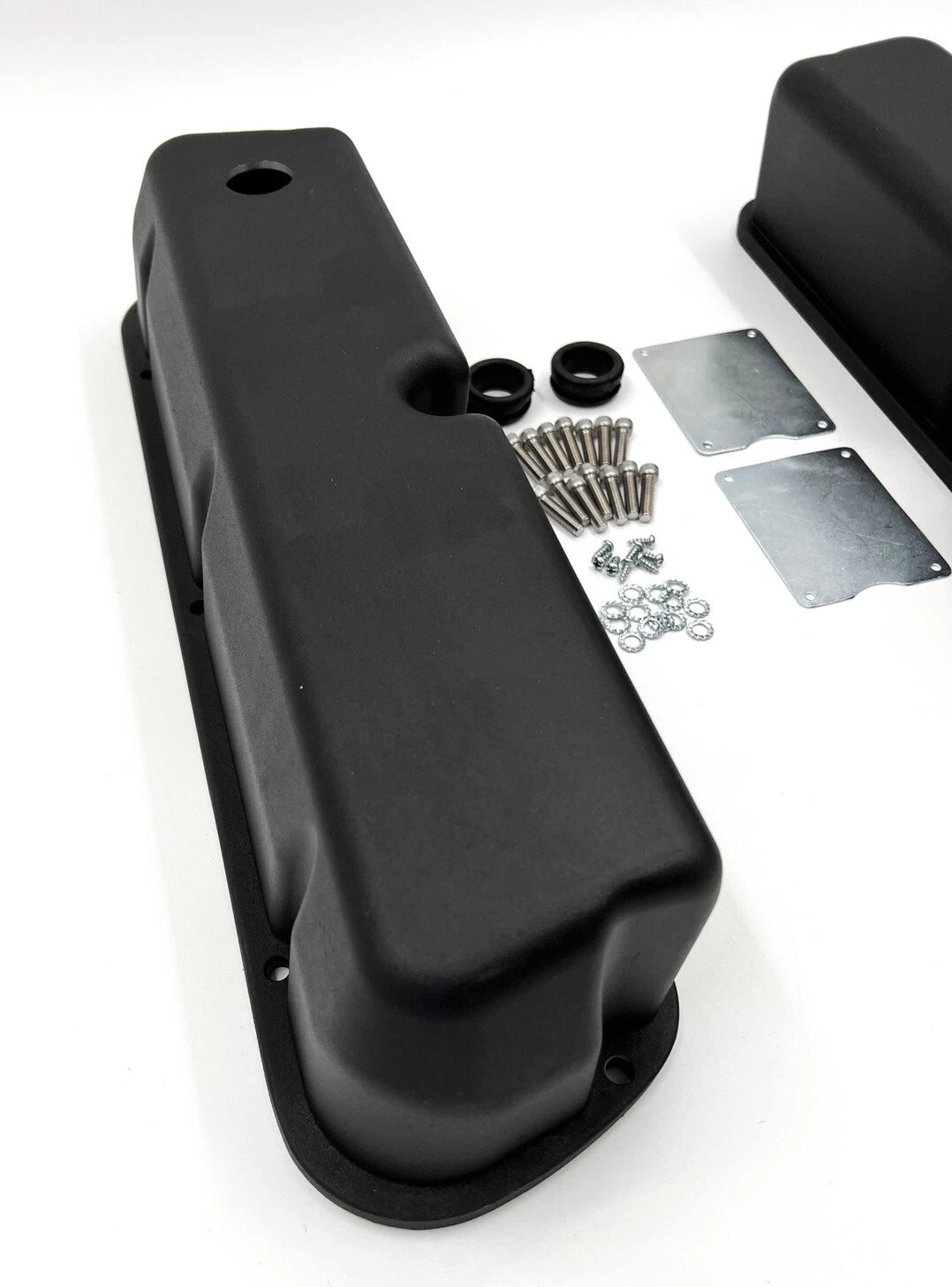Black Aluminum Valve Covers for 1962–1985 Small Block Ford 289 (2-Pack)