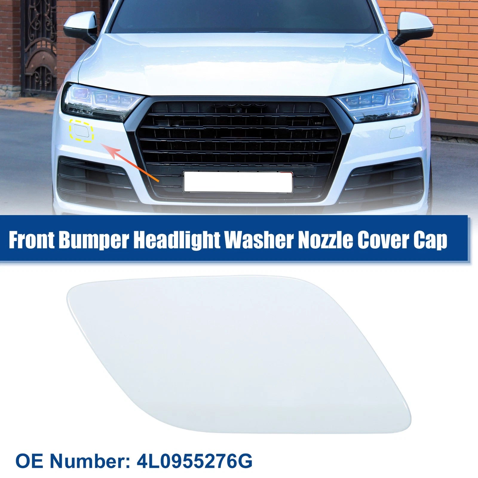 Front Right Headlight Washer Nozzle Cover for Audi Q7 (2007–2015)