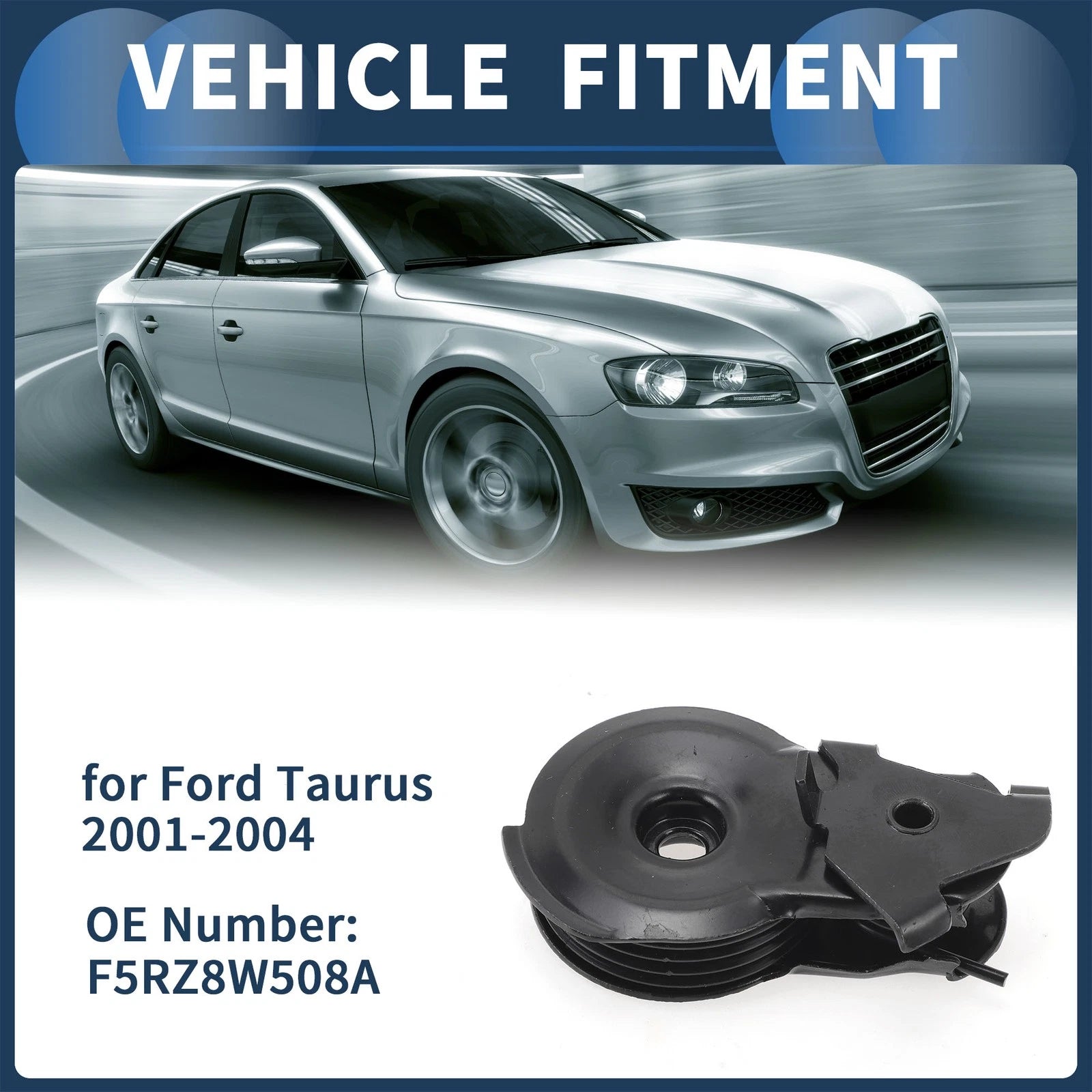 Belt Tensioner for Ford Contour (1995–2000) No.F5RZ8W508A Metal