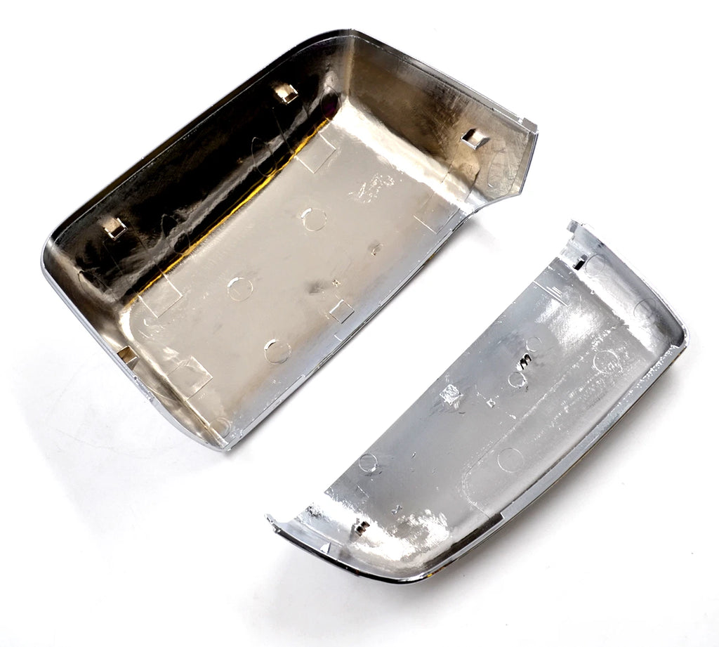 Set of 2 Chrome Tow Mirror Cap Covers for Chevy Silverado GMC Sierra (2014-2019)