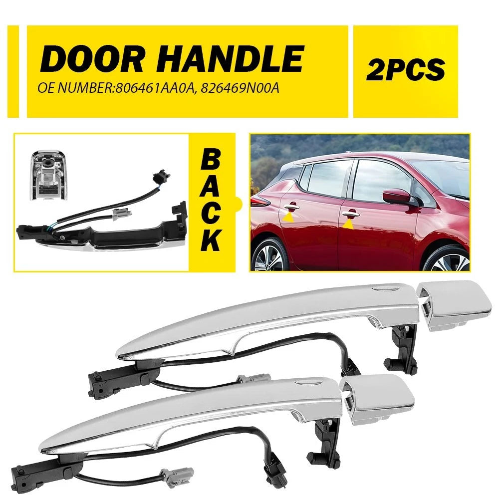 Set of 2 Door Handles for Nissan Sentra (2013–2015) & Maxima (2009–2014)