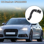 Radiator Hose Downpipe for Audi C6 3.0T (2005–2008) 4F0121055E Rubber Black 1Pc