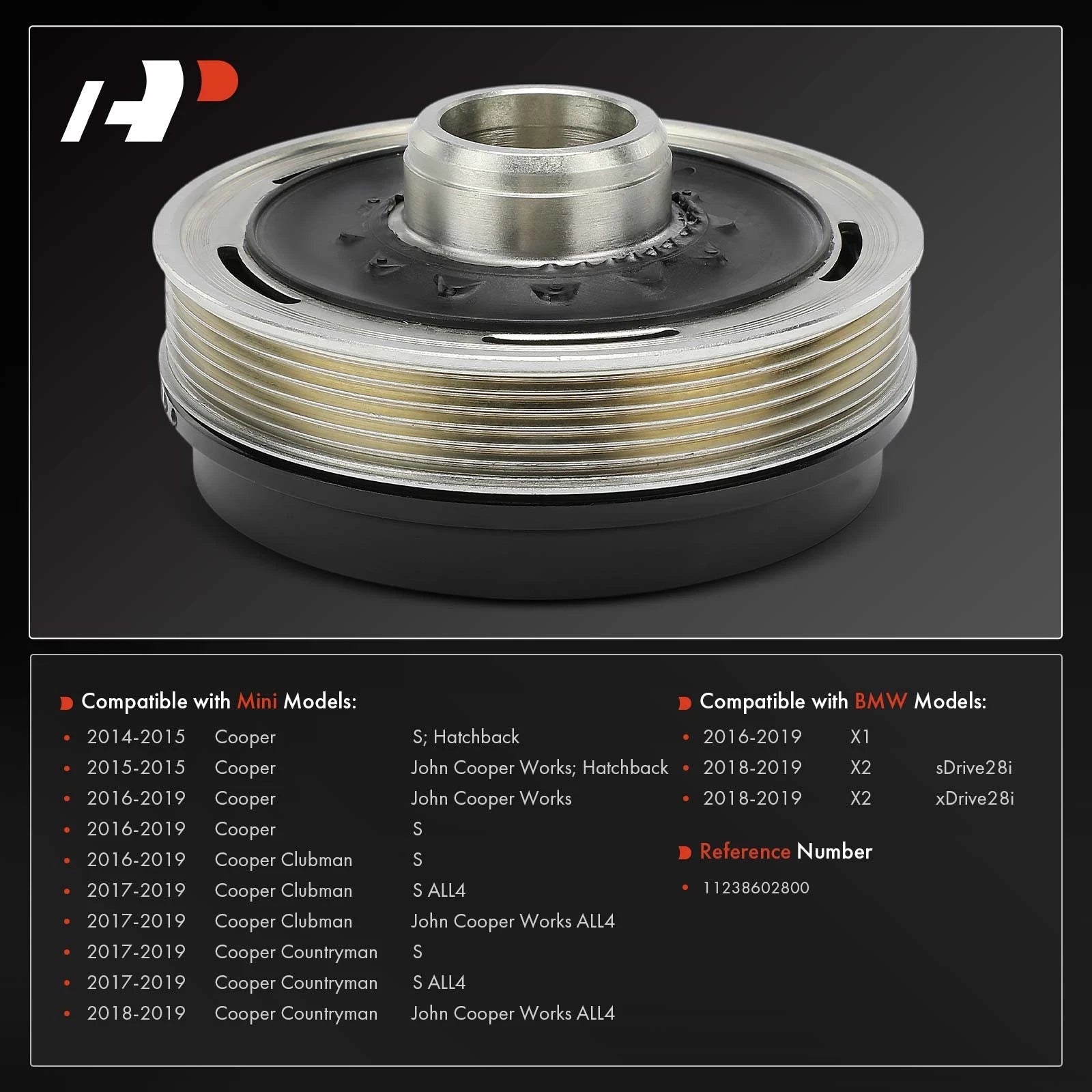 Crankshaft Pulley for BMW X1 X2 Mini Cooper (2014-2019)