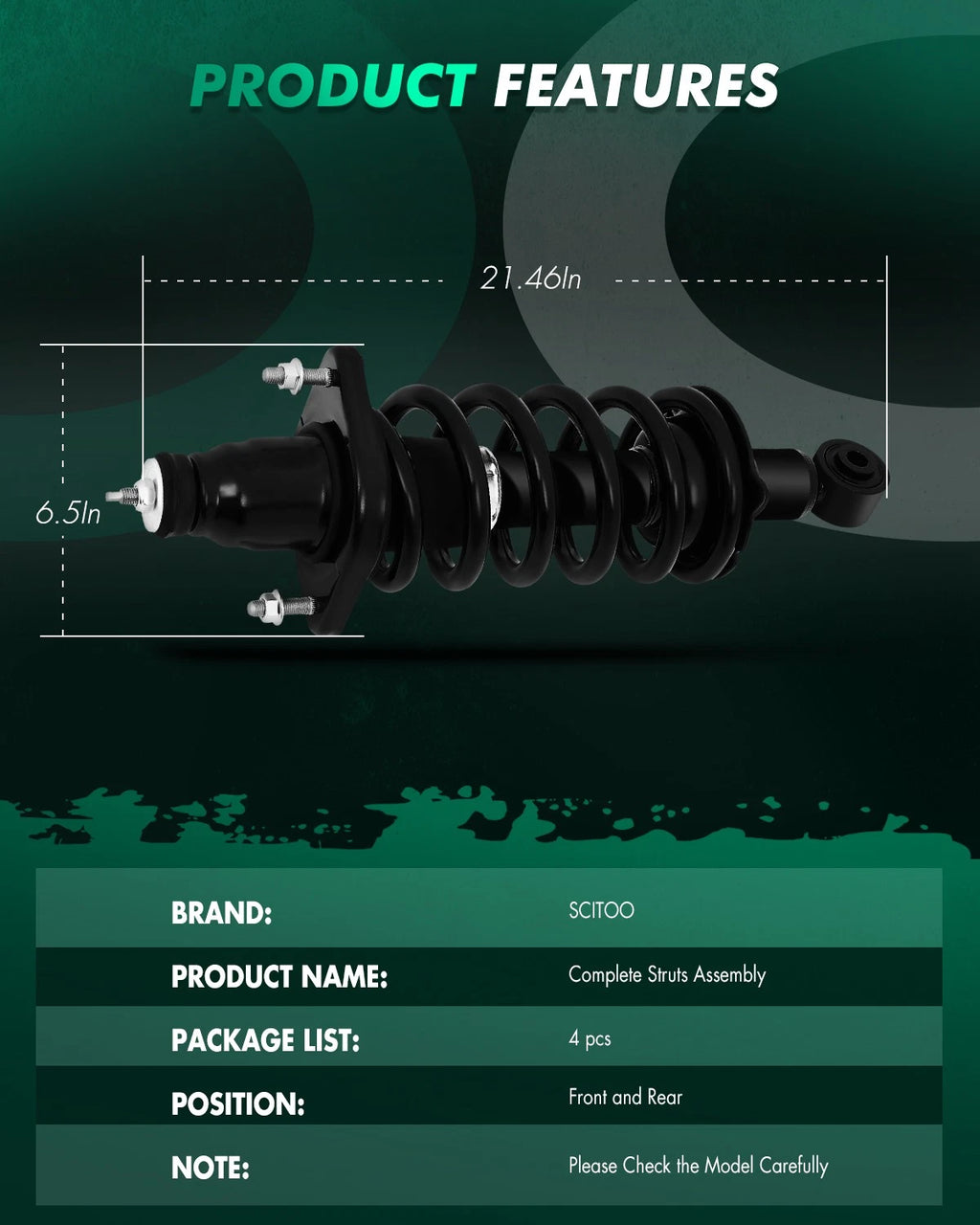 Complete Strut Assembly Set for Honda CR-V (2007–2011)