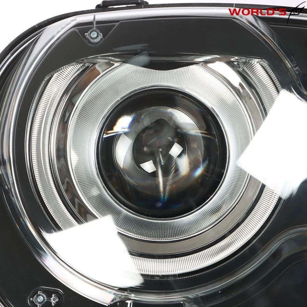 Headlight for Dodge Challenger (2015–2018) Black Housing Clear Lens