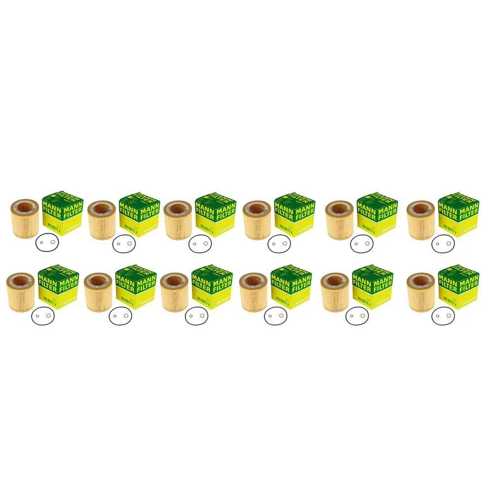 Set of 12 Cartridge Engine Oil Filters for BMW F87 F82 F83 M2 M4