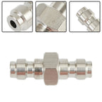Double Male Quick-Disconnect Coupling Adaptor for Air Fill Station (Stainless Steel)