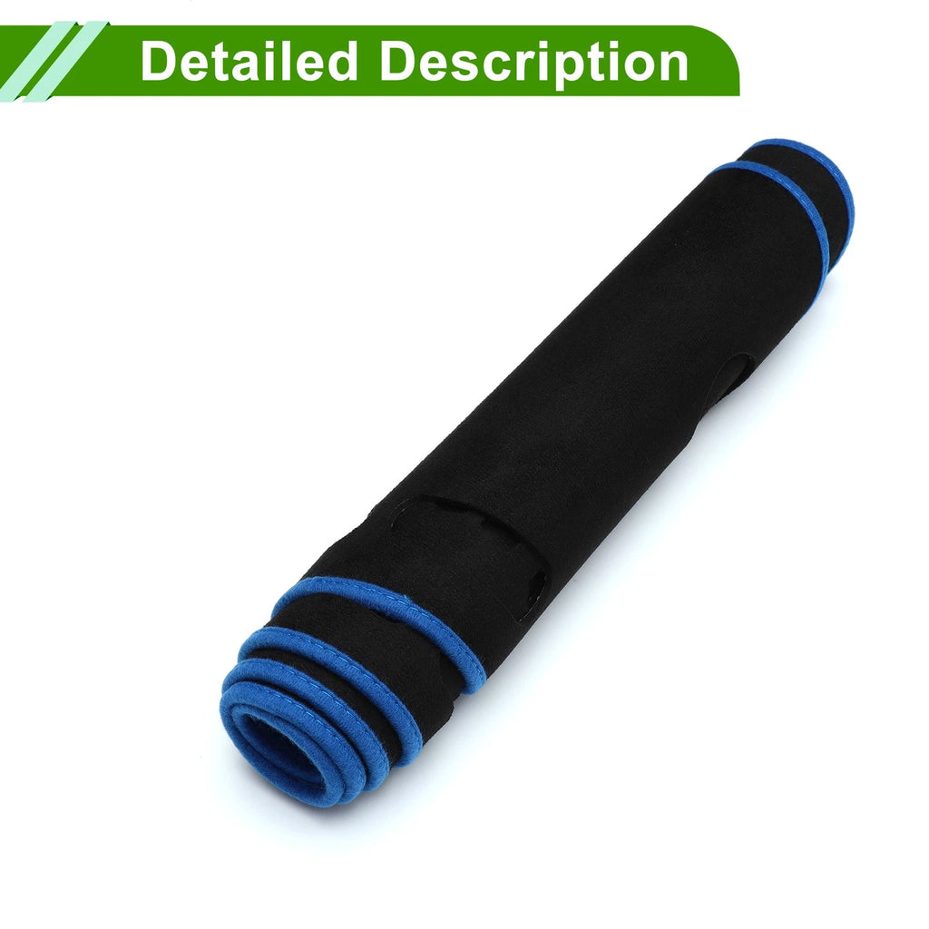 Dashboard Cover Mat for Mercedes E-Class (2010) Sun Protector Black Blue