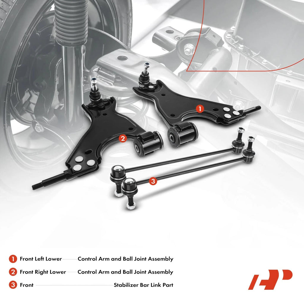Set of 4 Front Lower Control Arms & Ball Joints for Chevy Traverse (2009–2023)