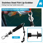Stainless Steel Fish Lip Grabber Gripper Tool for Fishing (30KG)