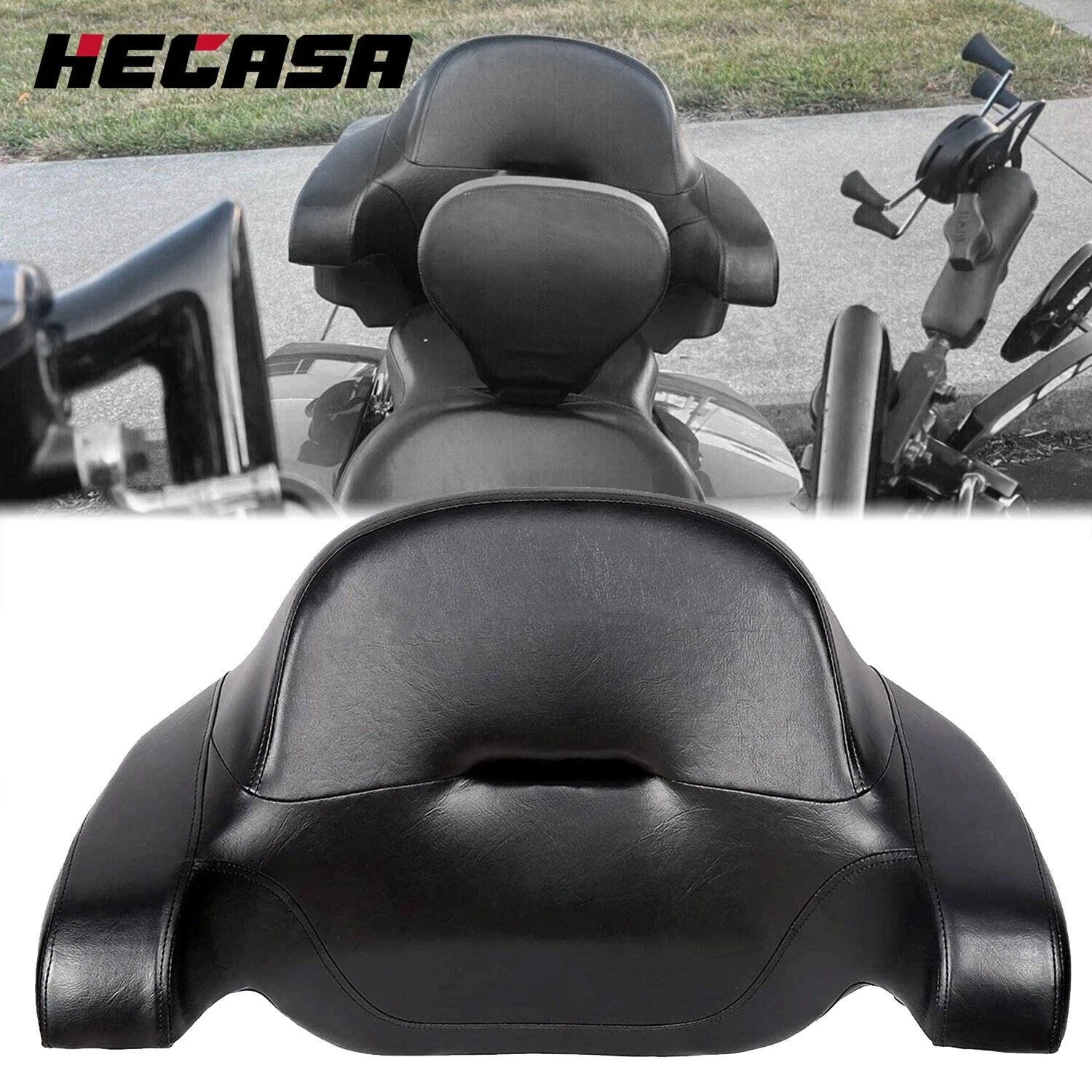 Chopped Trunk Backrest Pad for Harley Touring Road Glide (2014–2023)