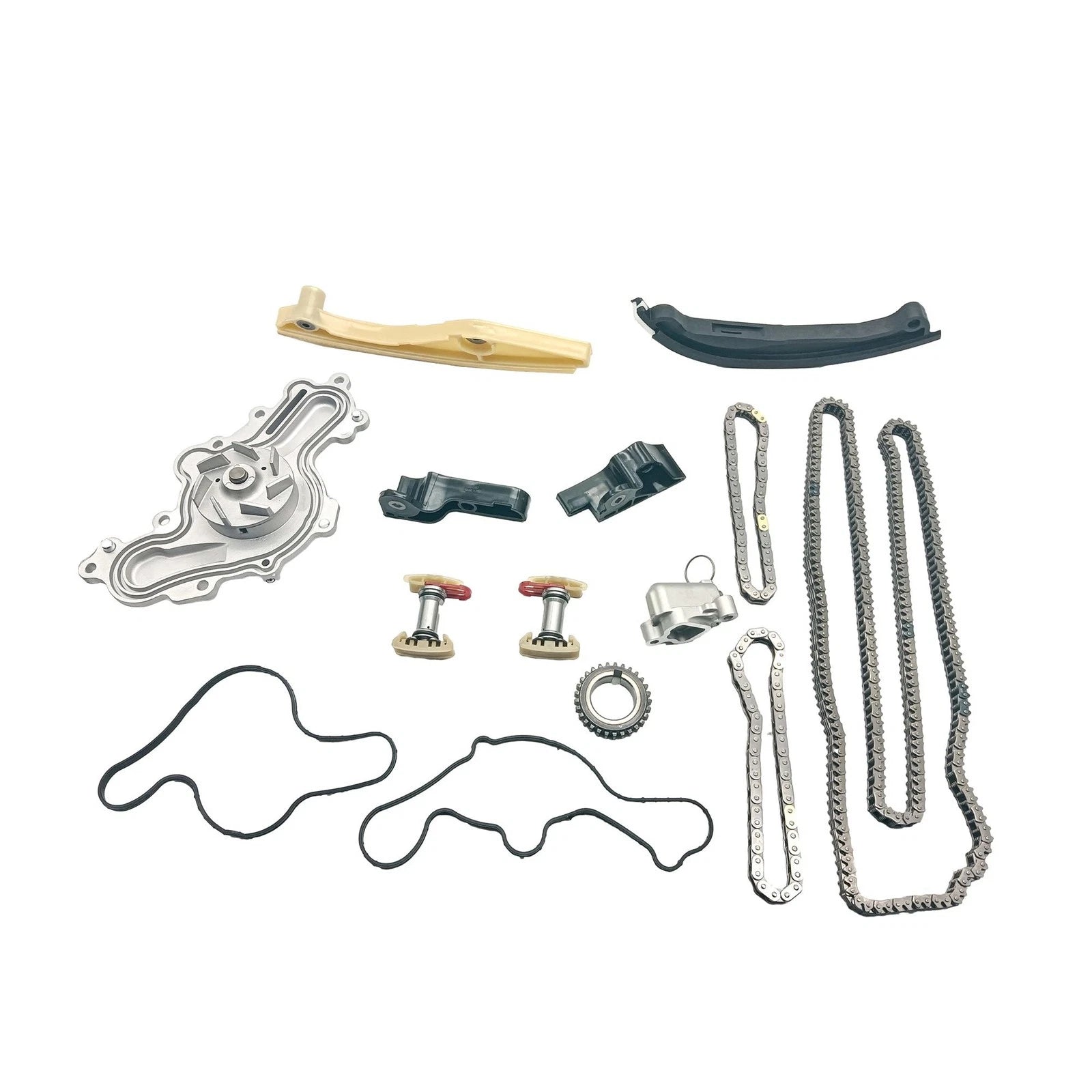 14x Engine Timing Chain Kit with Water Pump for Ford Taurus Flex MKX MKZ (2008–2019)
