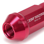 20x Open End M12x1.25 50mm Tall Pink Aluminum Lug Nuts + Adapter