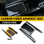 Carbon Fiber Interior Central Armrest Box Panel for Honda Civic (2016–2020)