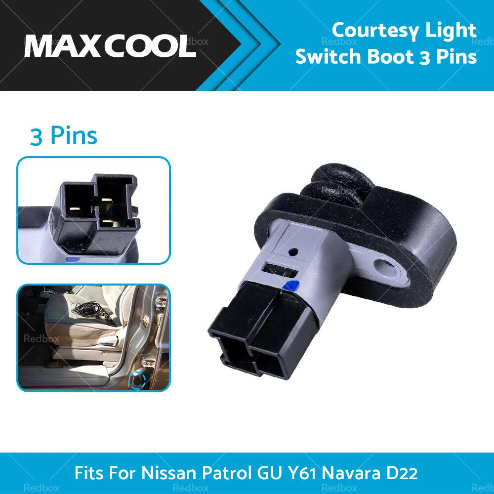 Front Door Courtesy Light Switch 3 Pins for Nissan Patrol Y61 (1997–2023)