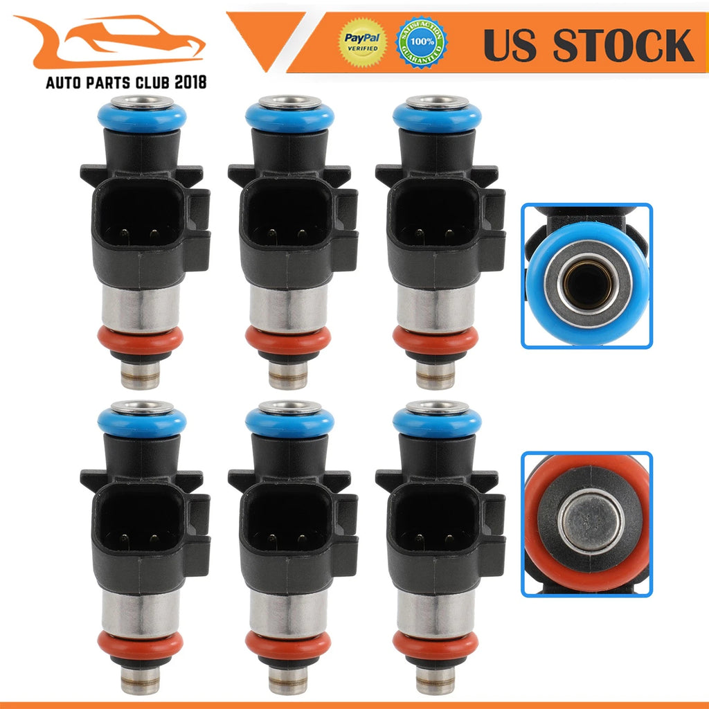 Set of 6 Fuel Injectors for Ram ProMaster 1500 2500 (2022–2024)