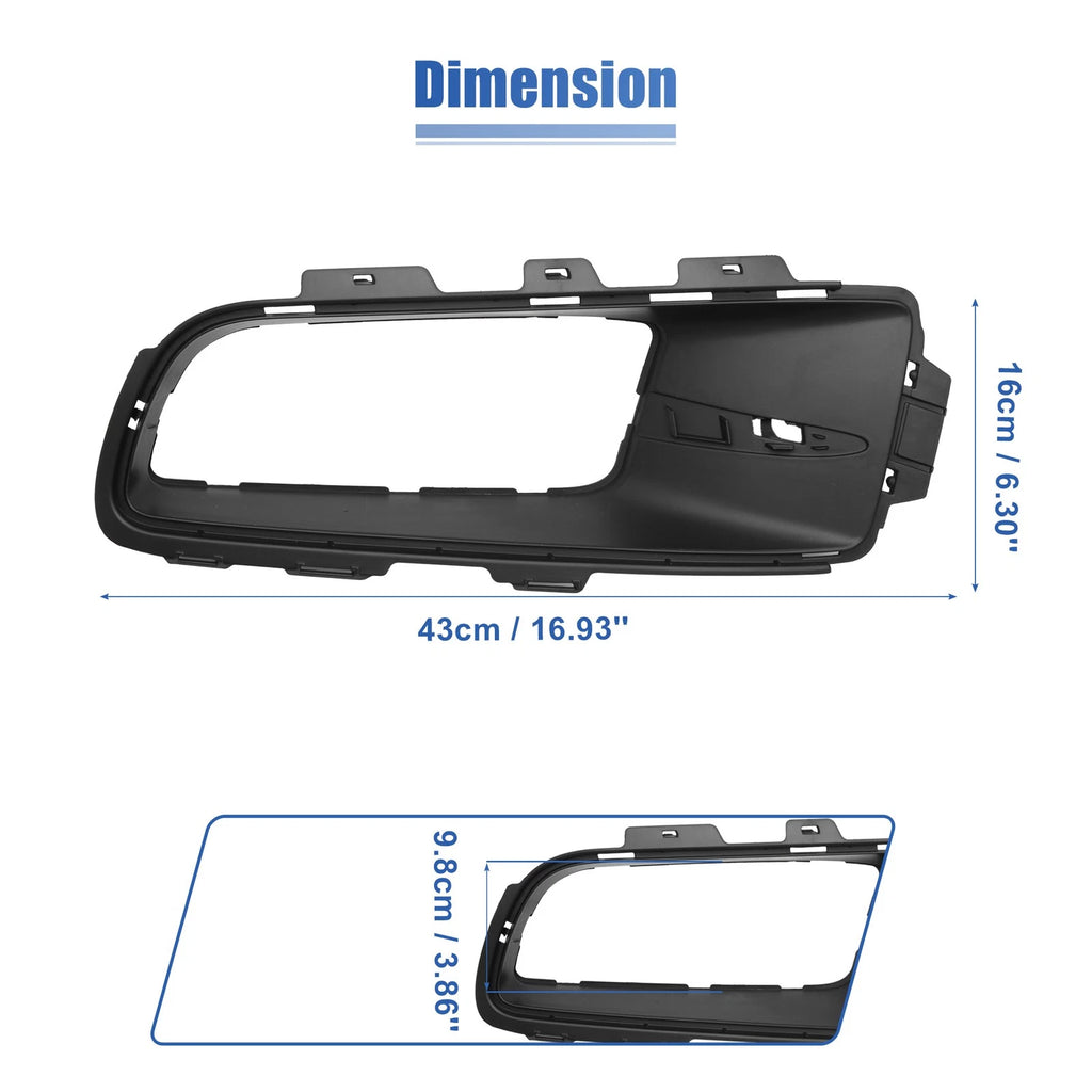 1 Pair Fog Light Grille Cover Trim for BMW X5 E70 (2007–2013) 51117172450 51117172449