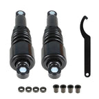 Pair of 10.5" Black Rear Shocks for Harley Sportster 883 1200
