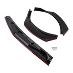 Front Lower Valance Kit for Hyundai Sonata (2020–2023) Black Red Bumper Lip