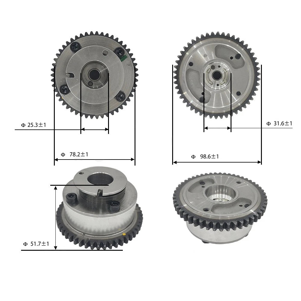 CVVT Timing Camshaft Gear for Hyundai Kia Azera Santa Fe (2006–2012)