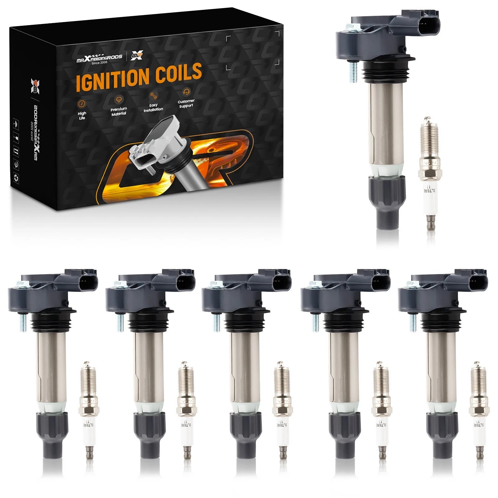 Ignition Coil Spark Plug for Chevrolet Equinox GMC Terrain (2010–2017)