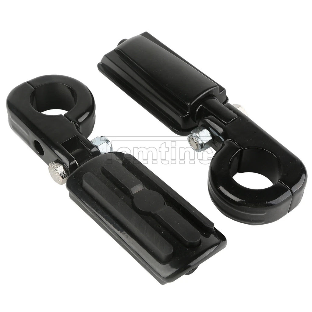 1 1/4" Engine Guards Highway Foot Pegs Mounting Clamps for Harley