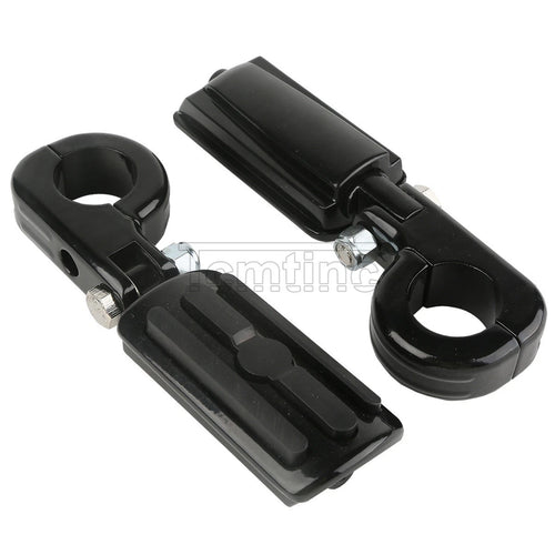 1 1/4" Engine Guards Highway Foot Pegs Mounting Clamps for Harley
