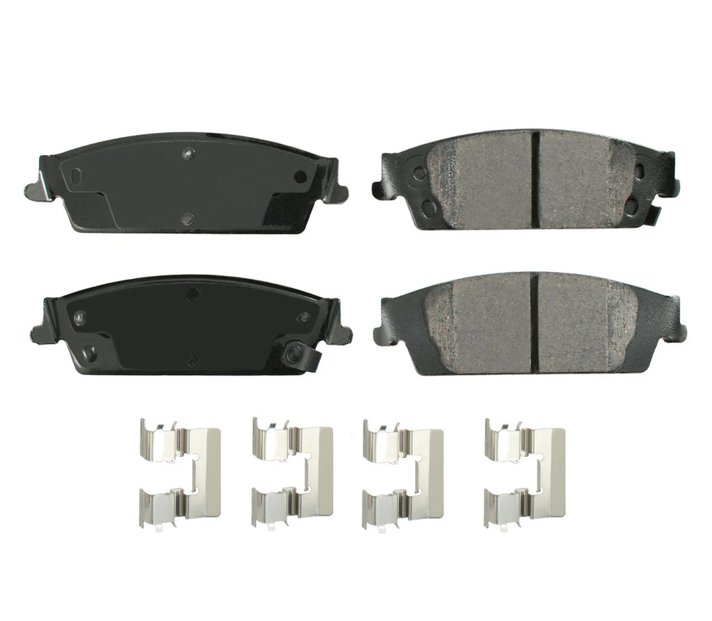 Rear Brake Kit 345mm Disc & Akebono Ceramic Pads for Cadillac Chevrolet GMC