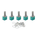 5PCS RV097NS 5PIN Sealing Potentiometer with Switch B1K