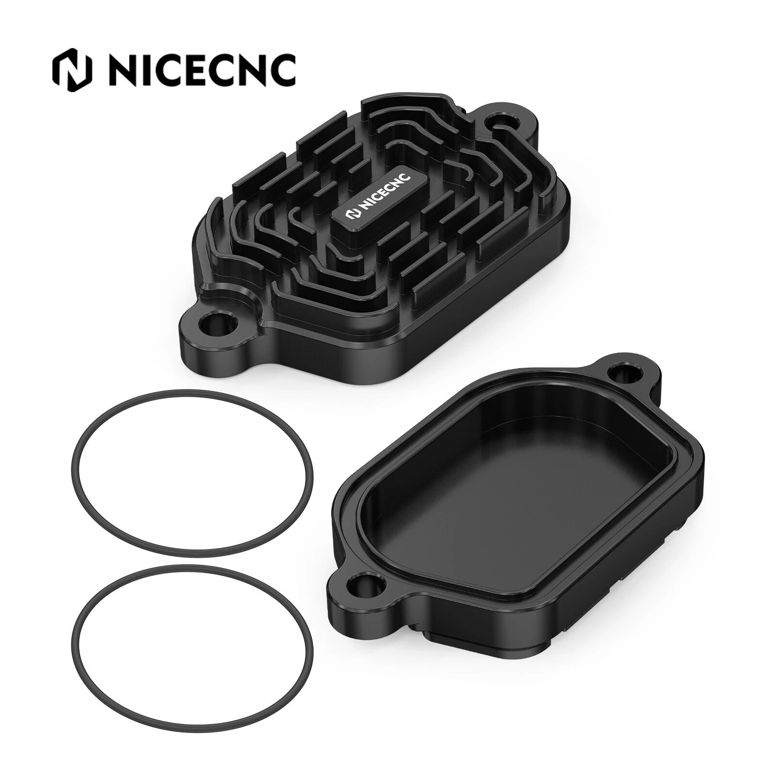 Finned Engine Valve Covers w/Ring for Suzuki DR650S DR650SE (1996–2024)