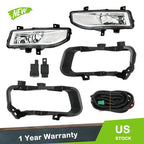Set of 2 Halogen Fog Lights with Wiring & Bulbs for Nissan Kicks (2017–2019)
