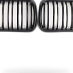 Dual Line Gloss Black Front Bumper Intake Grille for BMW 3 Series (1992–1998)